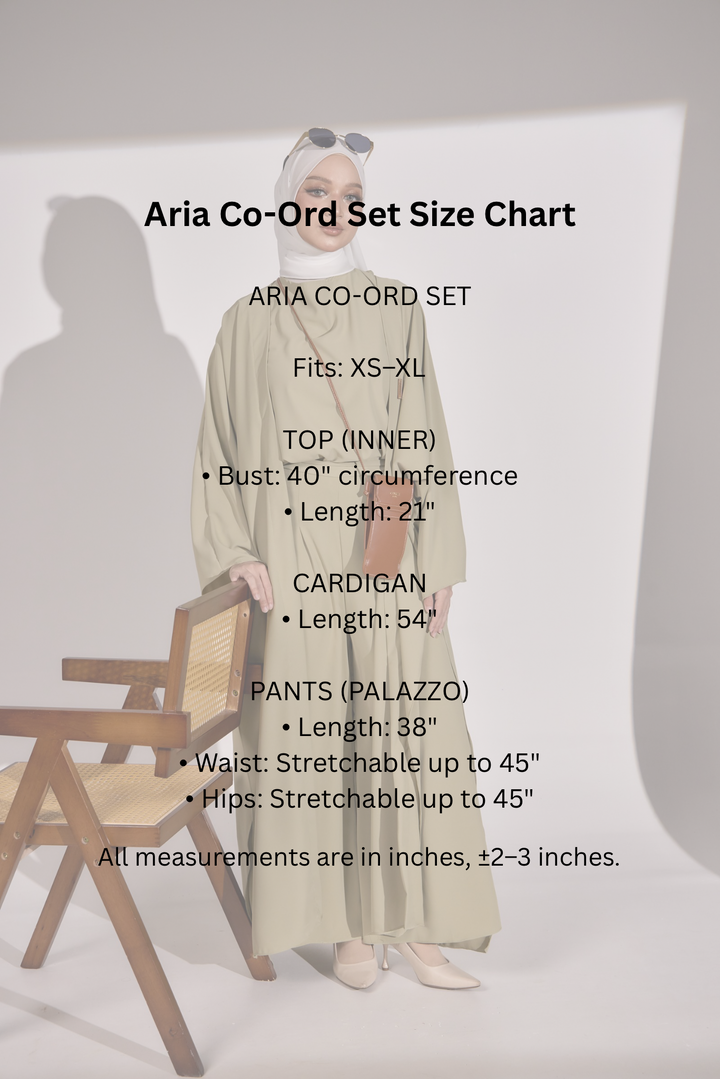 Aria Co-Ord Set in Black