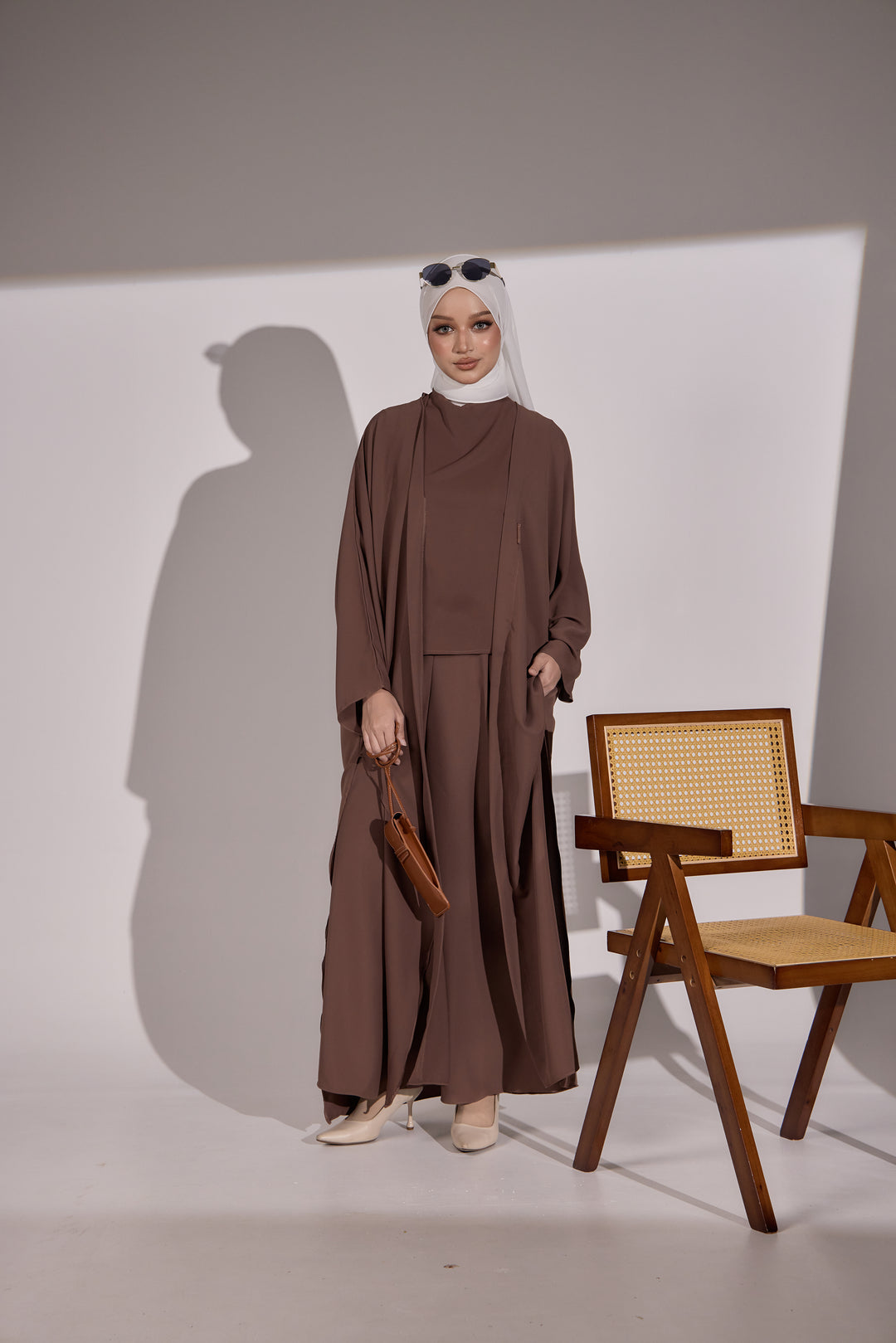 Aria Co-Ord Set in Espresso Brown