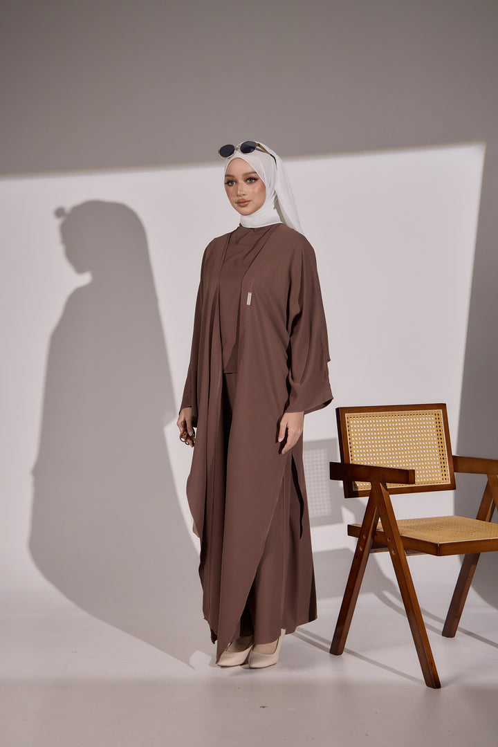 Aria Co-Ord Set in Espresso Brown