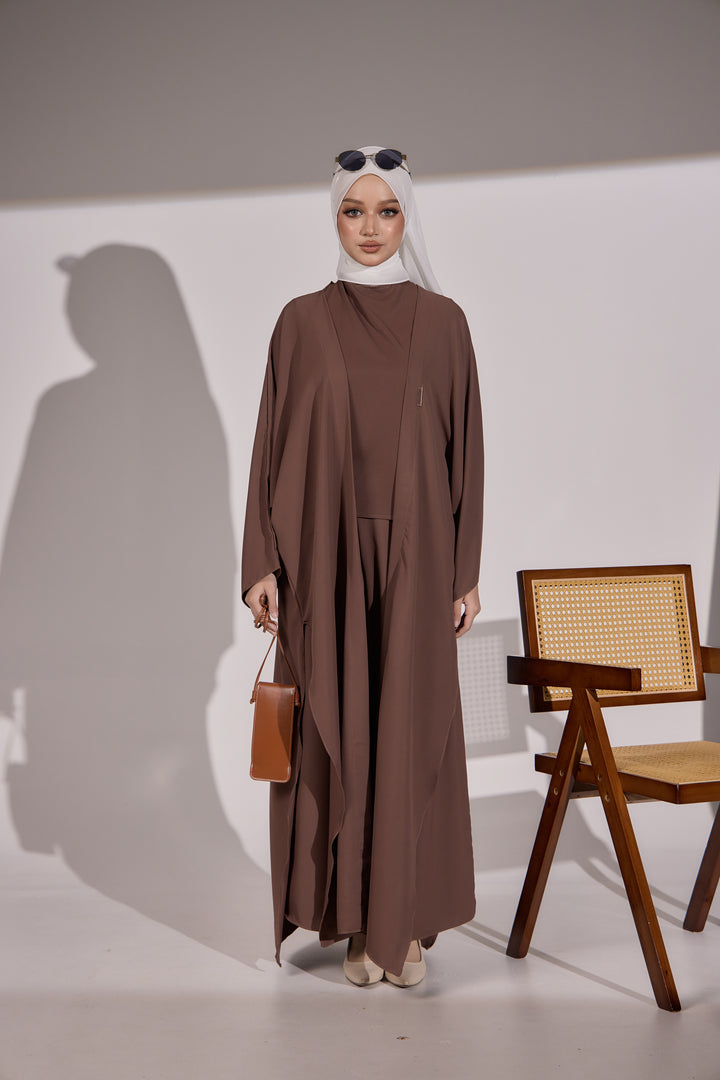 Aria Co-Ord Set in Espresso Brown