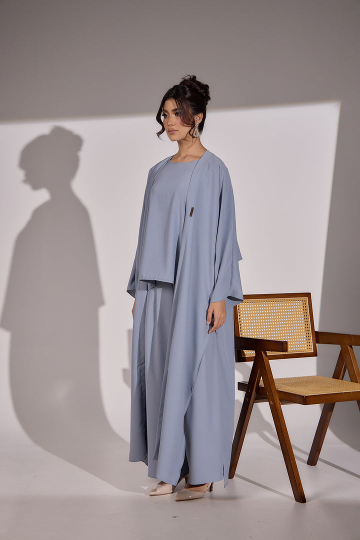 Aria Co-Ord Set in Misty Blue