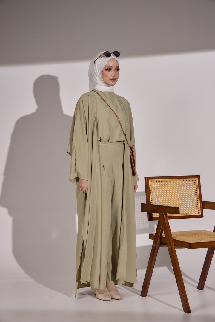 Aria Co-Ord Set in Sage Green