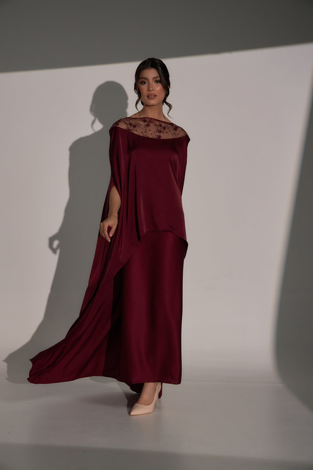 Celine in Ruby Maroon