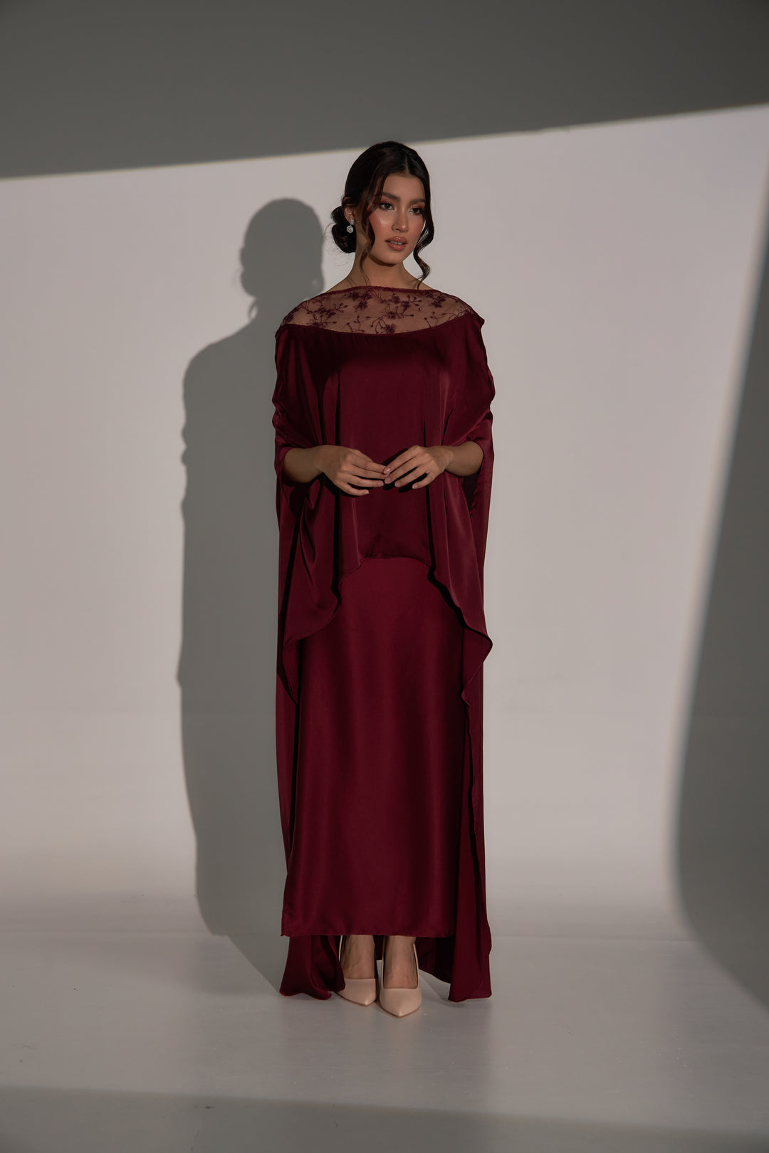 Celine in Ruby Maroon