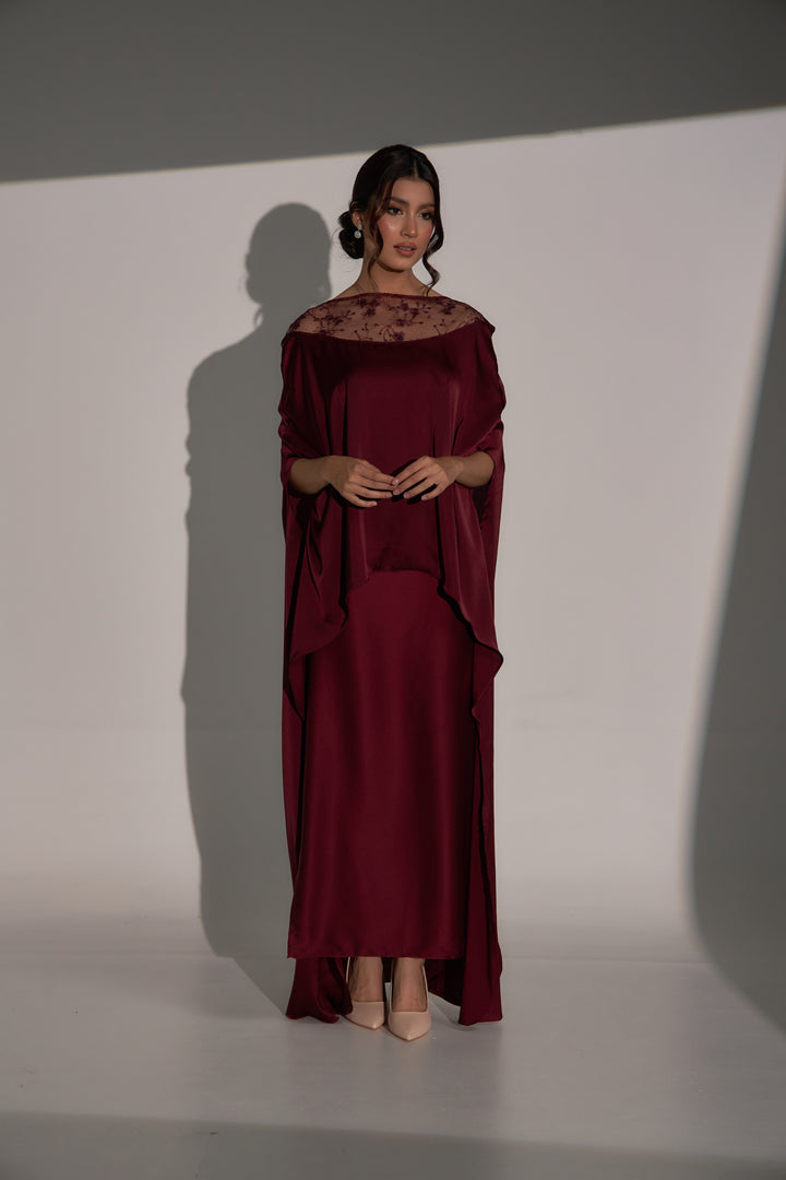 Celine in Ruby Maroon
