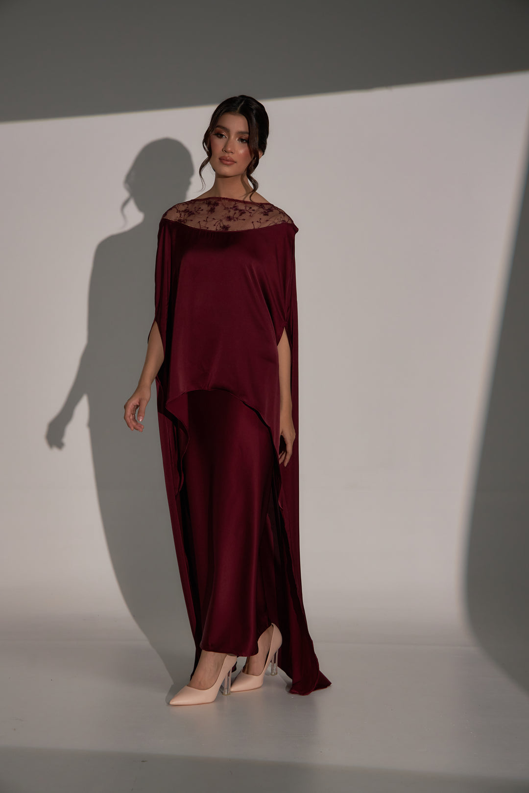 Celine in Ruby Maroon