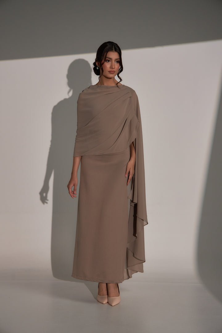 Kylie Dress in Taupe