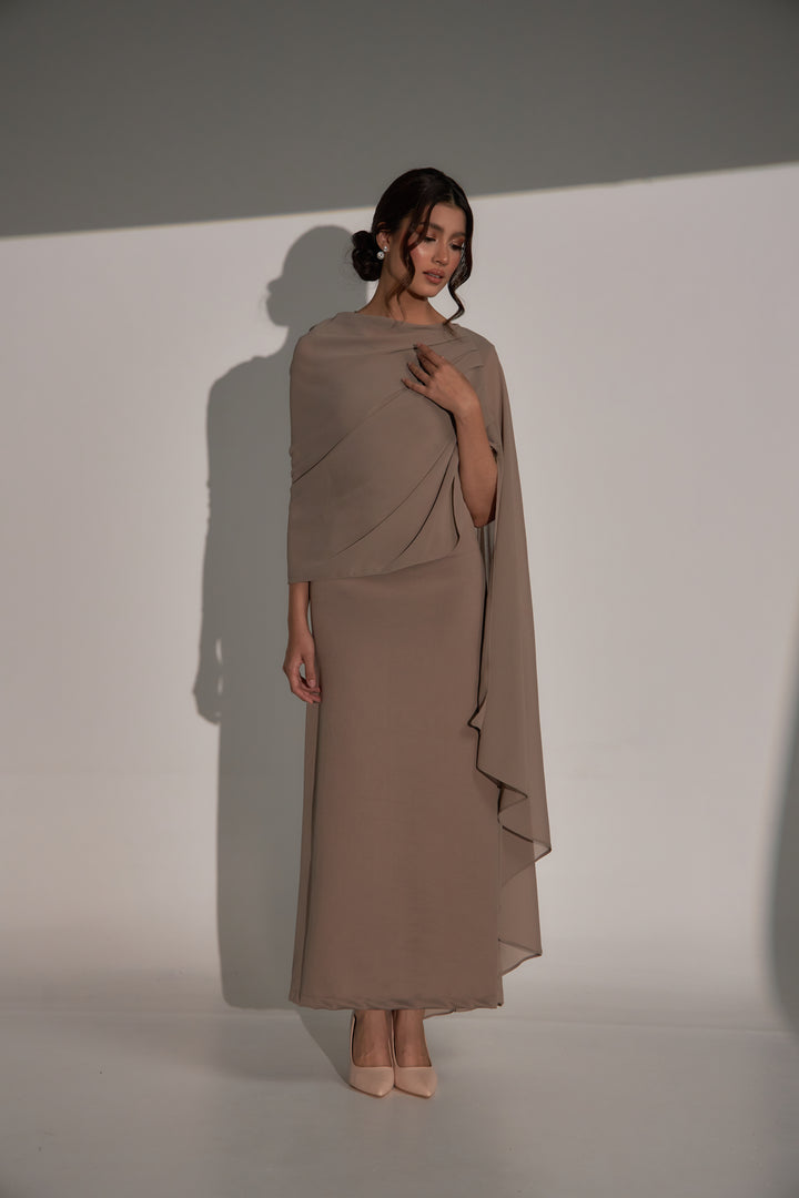 Kylie Dress in Taupe