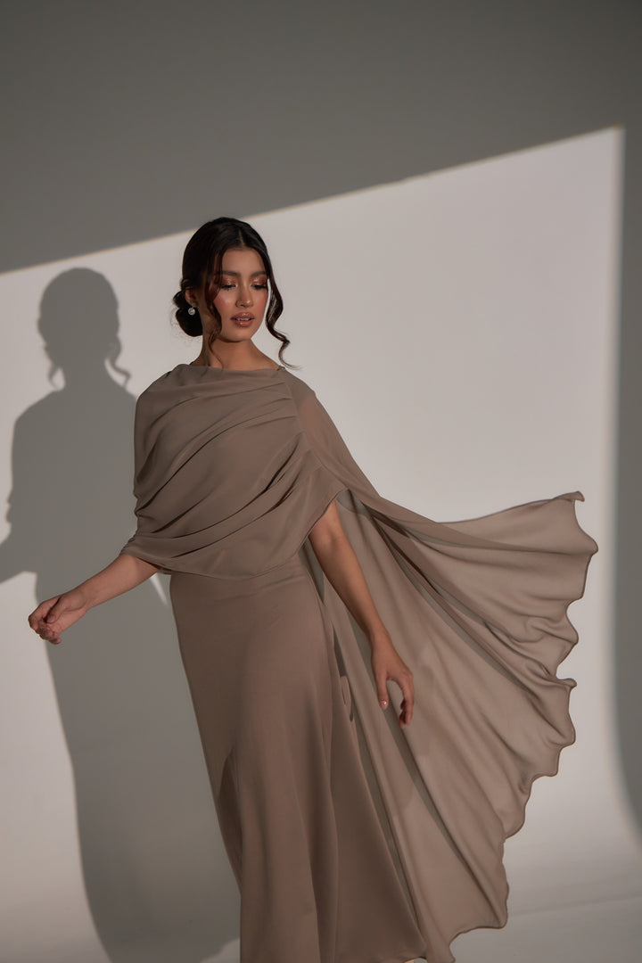 Kylie Dress in Taupe