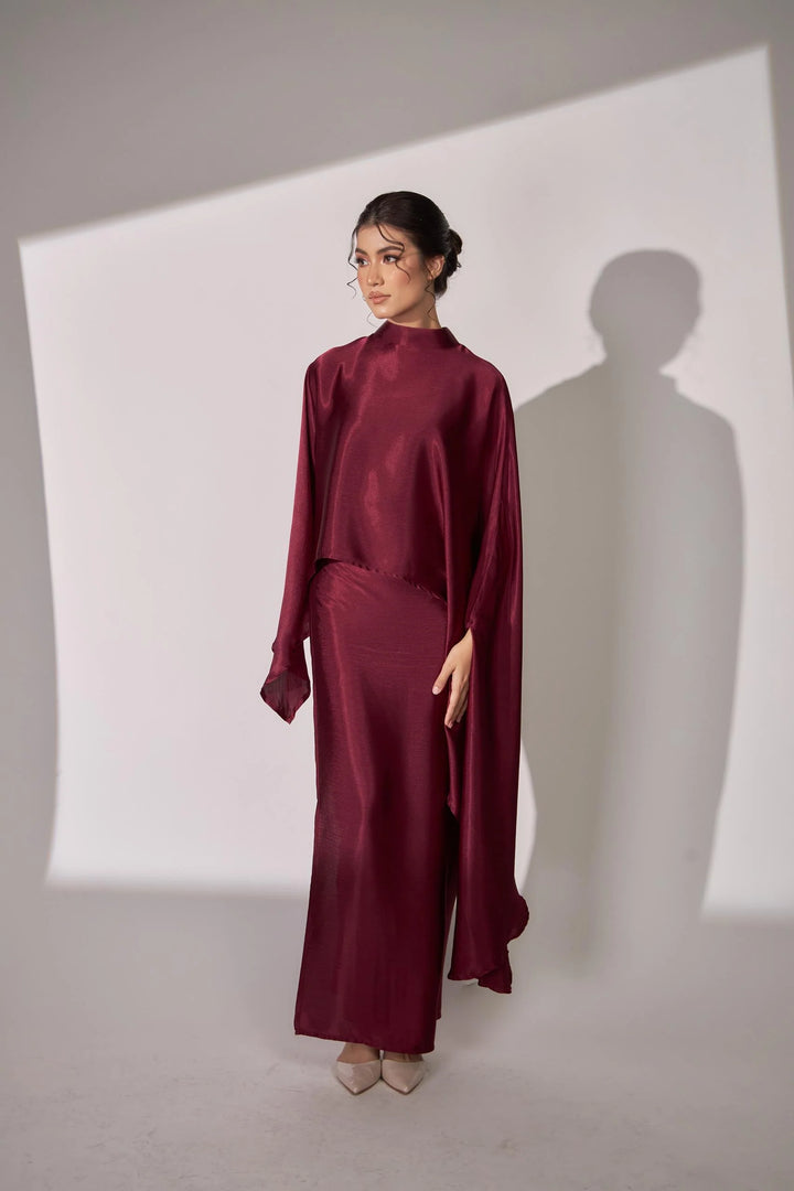 Yara Set Series in Maroon