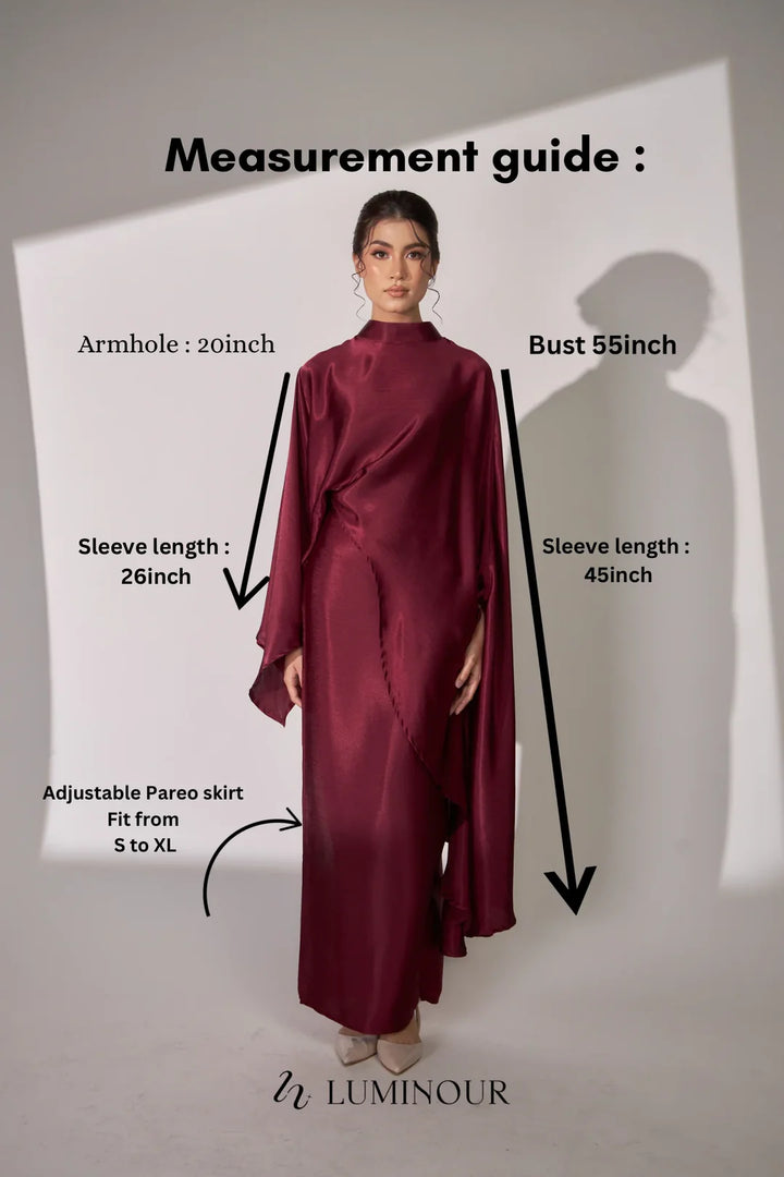 Yara Set Series in Maroon